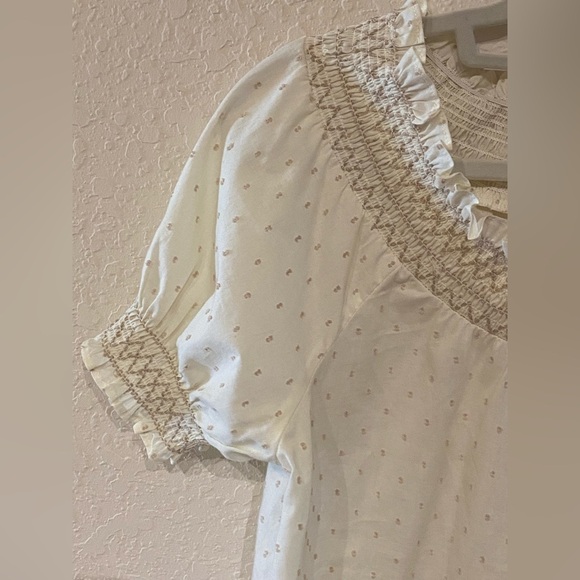 MINE Women’s Swiss Dot Blouse Size L - Picture 2 of 6